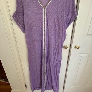 Pitusa Lavender Tunic with Colorful Trim